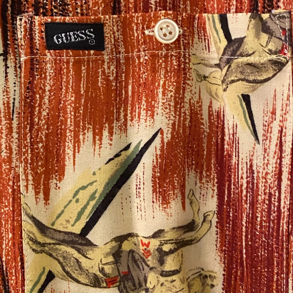 RARE NWOT VINTAGE GUESS GEORGES MARCIANO WESTERN BLOUSE - Picture 9 of 11